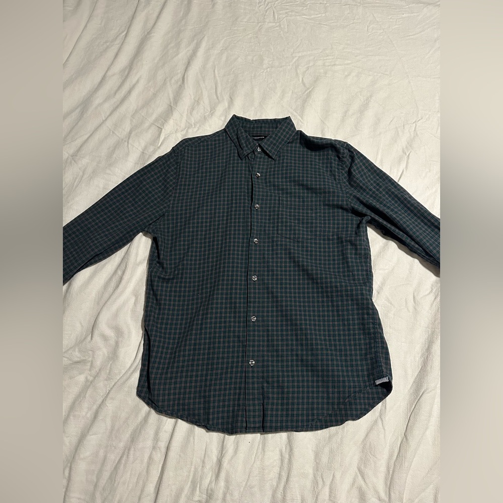 Bonobos mens green lightweight flannel